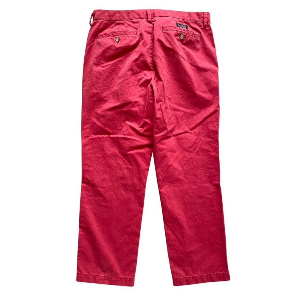 Banana Republic Pale Red Emerson Chino Pants Size 35 x 30 Preppy Casual Career - Picture 3 of 7